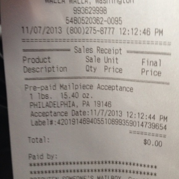 Proof of shipping - Picture 1 of 1