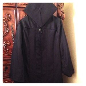 Black cap and gown for graduation!!!