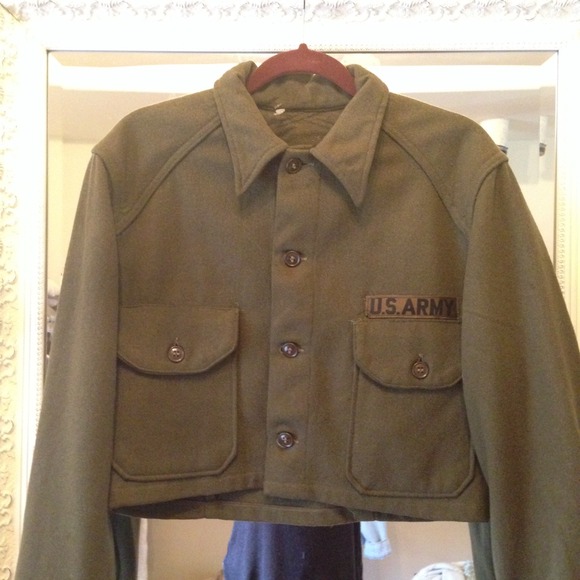 Great Army Green Crop jacket