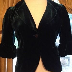 Beautiful teal  Halogen velvet jacket
