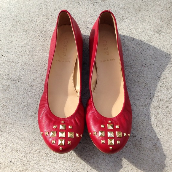 J. Crew Shoes - 🚫Keeping !!J. Crew Cece Studded Ballerina Flats!