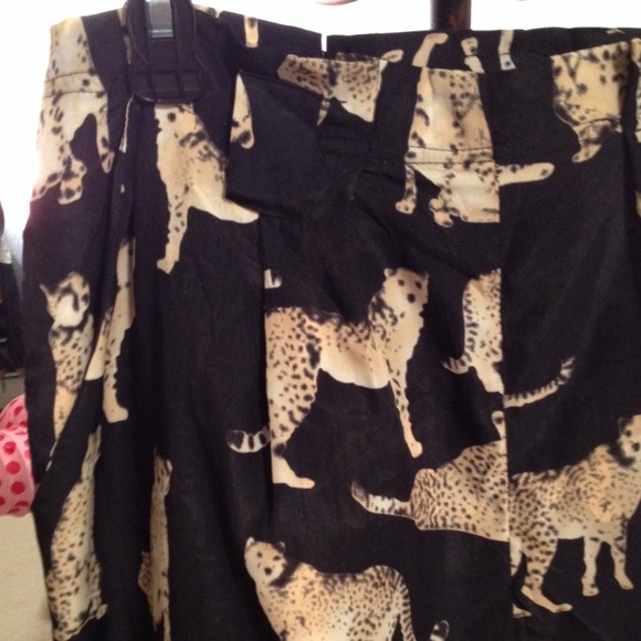 Moon Collection Pants - Cheetah pattern high waist pants