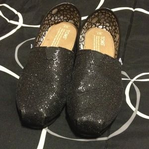 ❗️hold❗️Reduced Glitter black toms