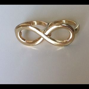Double Finger Gold Infinity Ring