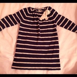 Cute navy and off white dress