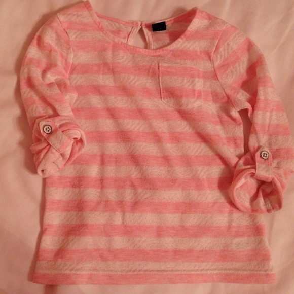 SOLD Pink n white striped top