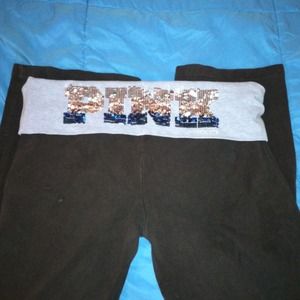 L Victoria's Secret Bling Yoga Pants