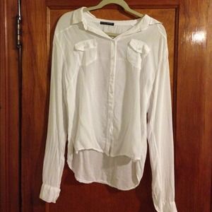 White Brandy Melville Sammy top