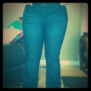 New York & Company dark blue denim jeans, size 16