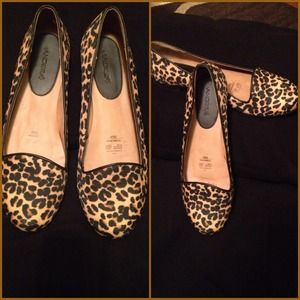 Flats, leopard print