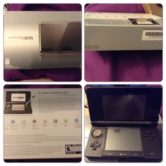 ✨🌟MINT CONDITION COSMO BLACK NINTENDO 3DS🌟✨