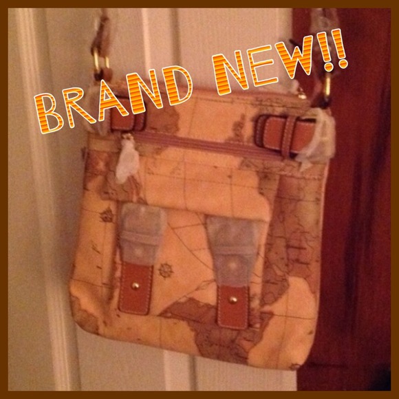Handbags - World Map Crossbody Bag