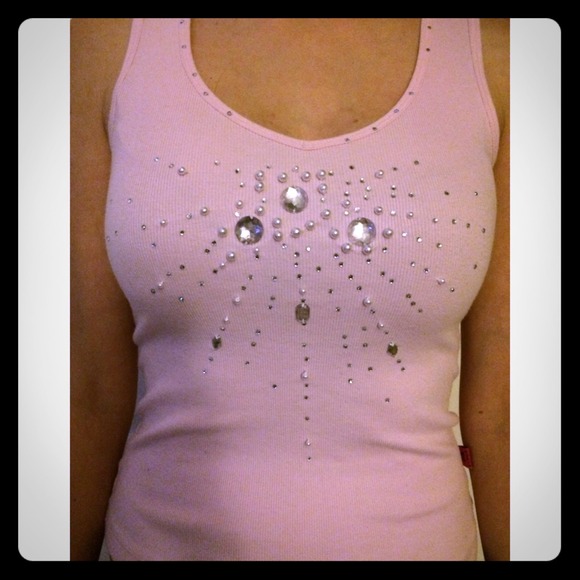 Light pink jewel tanktop