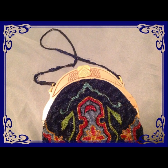 VINTAGE BEADED EVENING BAG ROARING 20’S WOW!!! FINAL PRICE CUT - Picture 2 of 4