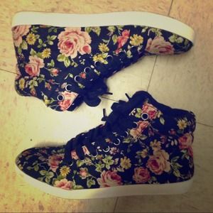 F21 Floral Sneakers
