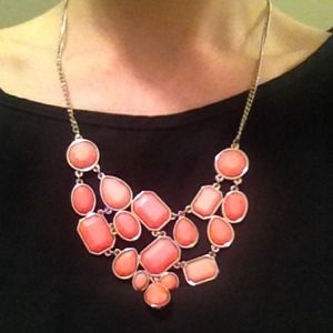 Old Navy Jewelry | Pink Coral Statement Necklace | Poshmark