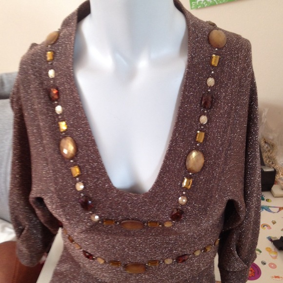 ArdenB beaded top cn be worn as dress
