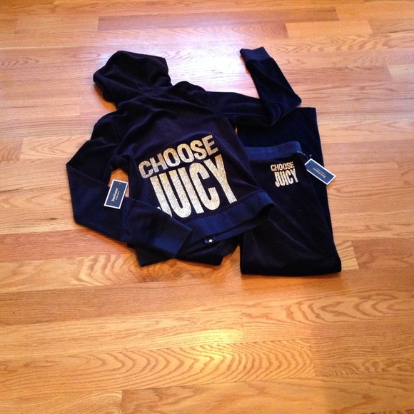 SOLD on eBay Navy blue juicy couture tracksuit