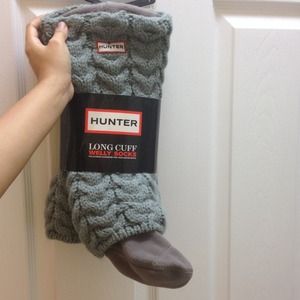Hunter long cuff welly sock