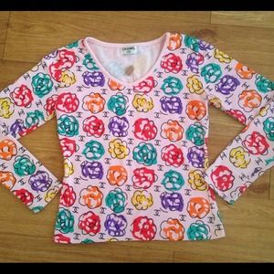 Pink floral Chanel top