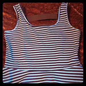 Black and turquoise tank