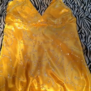Yellow dress shirt new with tags size large