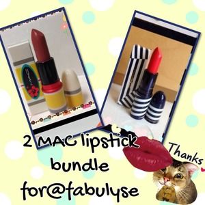 2MAC lipstick bundle @fabulyse