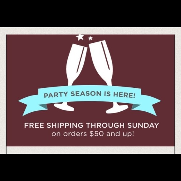 Free shipping through Sunday on orders $50+