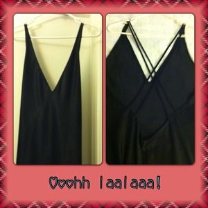 Floor length side slit nightgown