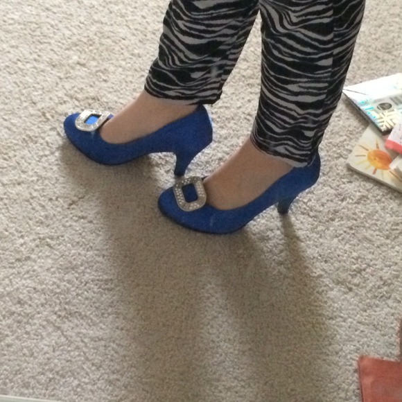 Royal blue heels - Picture 3 of 4