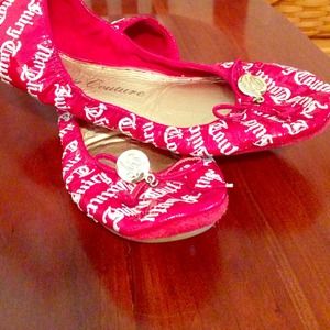 Red Juicy Couture Ballet Flats
