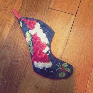 Needlepoint mini stocking