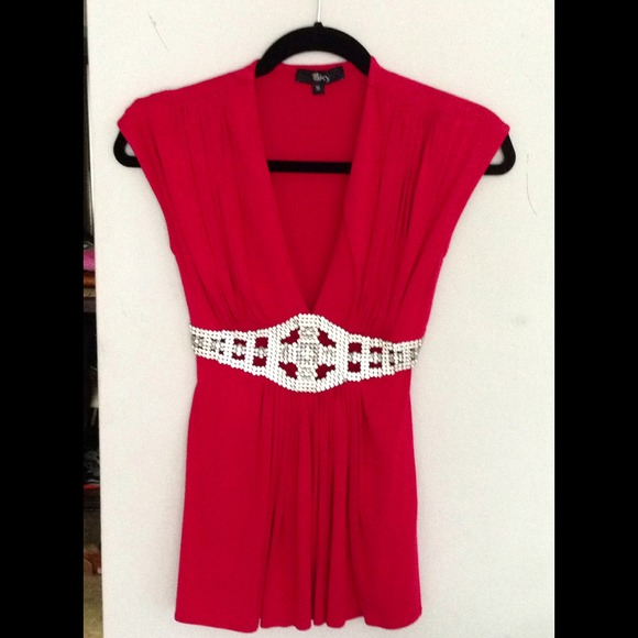 Sky Brand Top Rhinestone