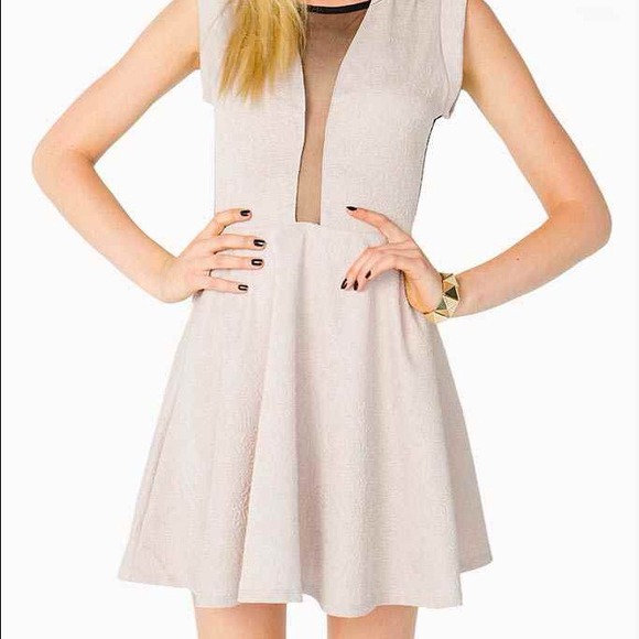 agaci Dresses & Skirts - 🚫SOLD🚫Sheer and khaki colored dress