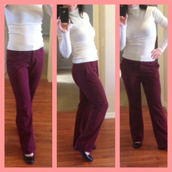 HP 11/9 Great fall/winter burgundy dress pants - Picture 2 of 3
