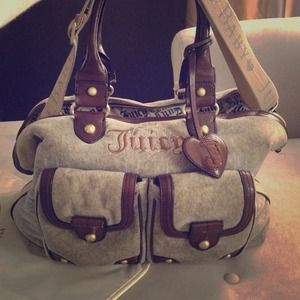 Large Juicy Couture Diaper Bag w/changing pad