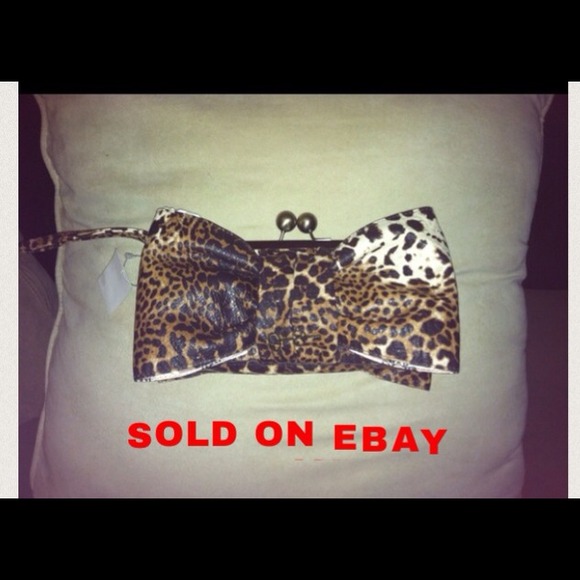 Sold on EBay. animal print Jessica Simpson Clutch.
