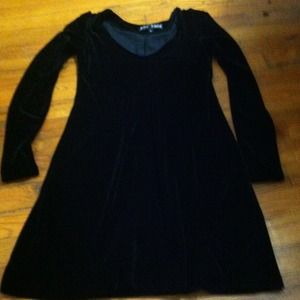 Betsey Johnson black velvet party/evening dress.