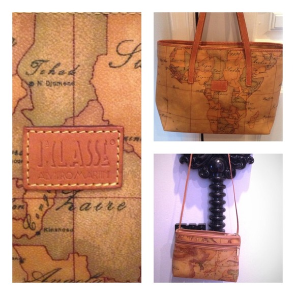 Italian Leather Vintage Purse & Crossbody bundle