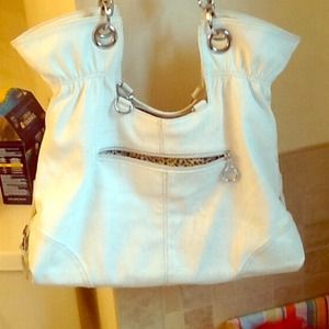 white purse