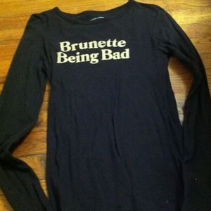 Long sleeve shirt - dark brown