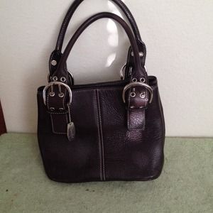 Brown tignanello bag