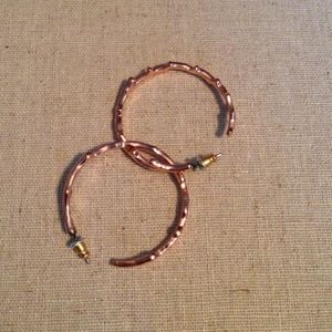 Stella & Dot Carobella Hoops- rose gold