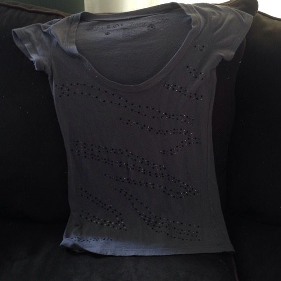 A studded grey shirt!