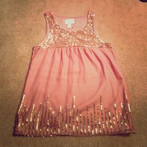 Ann Taylor Loft sequin tank
