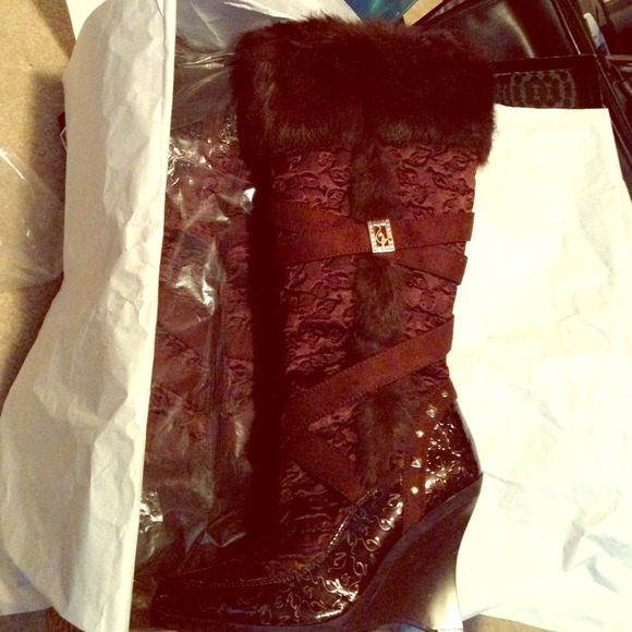 Baby Phat Boots - Baby phat boots with fur trim