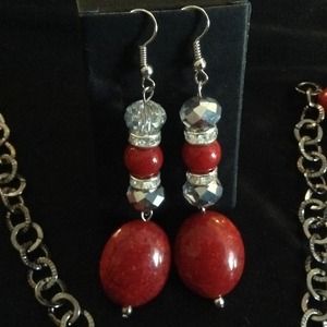 New Swarovski red set