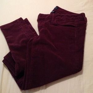 Purple/ burgundy AE jeggings