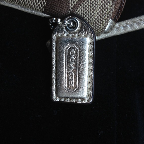 SALE {Coach} legacy small gold wristlet - Picture 2 of 3