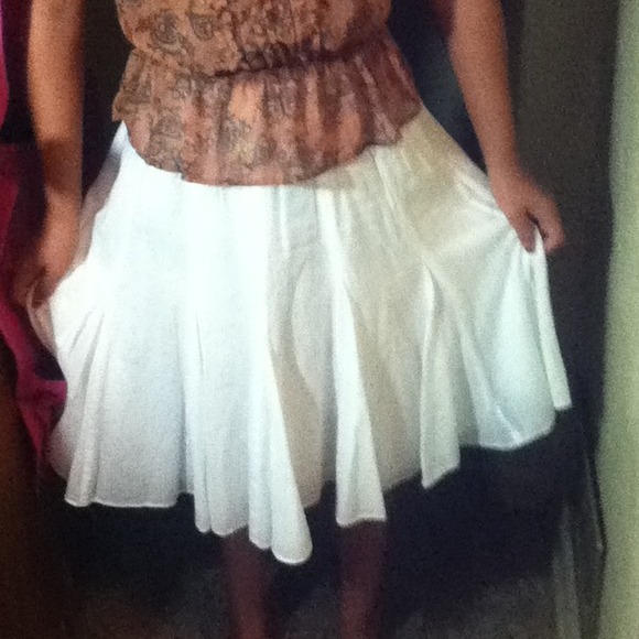 White skirt goes with anything